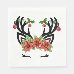 Christmas Reindeer Napkin