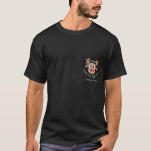 Christmas Reindeer North Pole Sleigh Team Fun T-Shirt