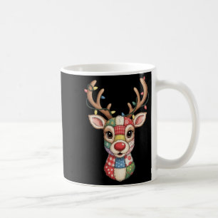Christmas Reindeer Patchwork Men Women Kids Cute R Coffee Mug