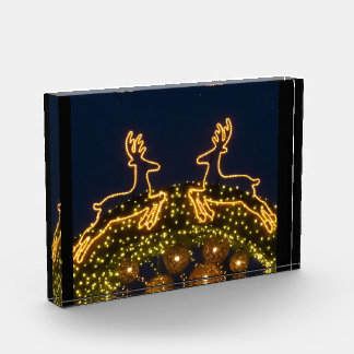 Christmas reindeer photo block