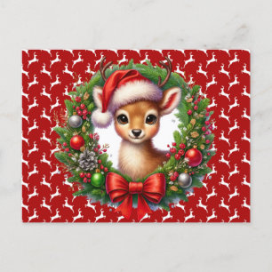 Christmas Reindeer  Postcard