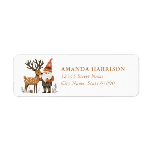 Christmas Reindeer Return Address Labels