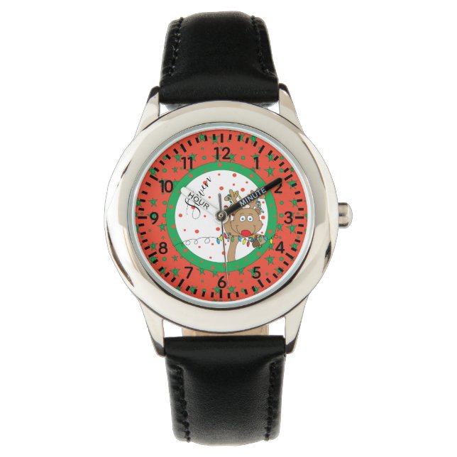 Christmas Reindeer Stars Watch (Front)