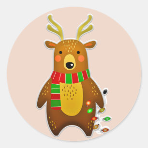 christmas reindeer stickers