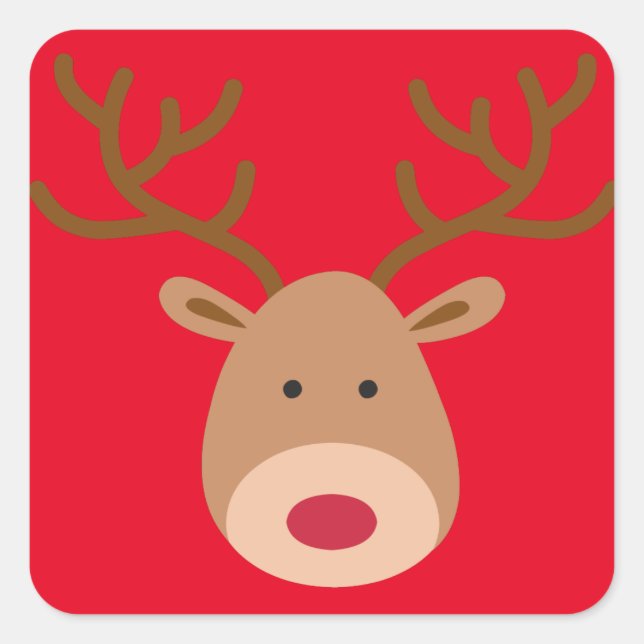 Christmas Reindeer Stickers - Sheet of 20 (Front)
