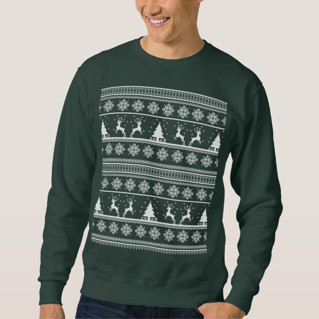  Christmas Reindeer Sweater Pattern (Front)