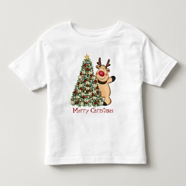 Christmas reindeer t-shirt (Front)