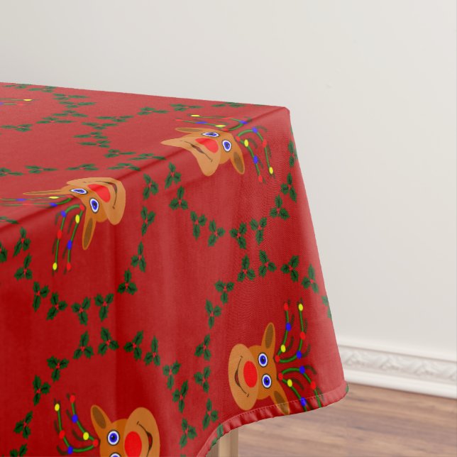 Christmas Reindeer Tablecloth (In Situ)