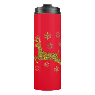 Christmas Reindeer Thermal Tumbler