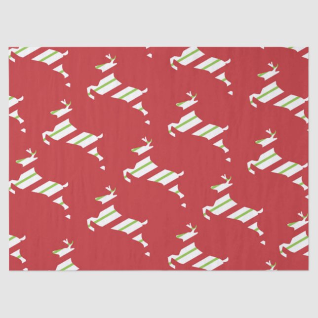 christmas reindeer tissue paper (Front)