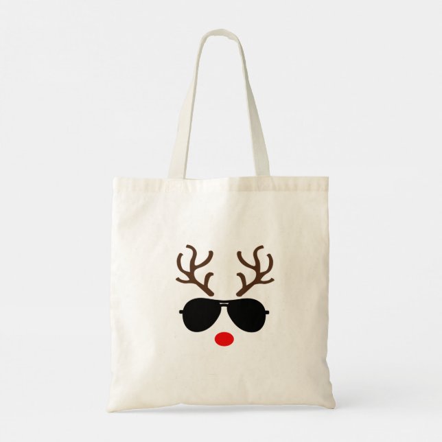 Christmas Reindeer Tote Bag (Back)