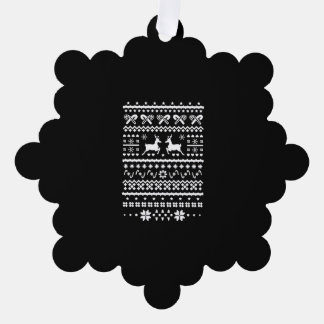 christmas reindeer  tree decoration card