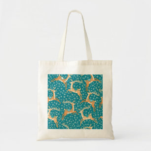 Christmas Reindeer: Vintage Seamless Pattern. Tote Bag