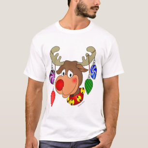 Christmas Reindeer with ornaments T-Shirt