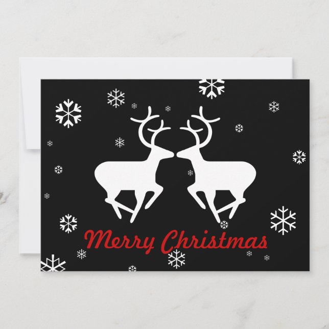 Christmas Reindeer's Holiday Card (Front)