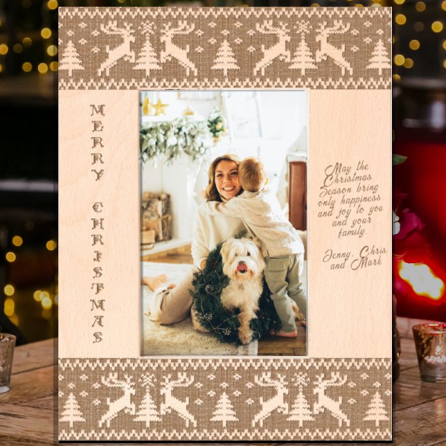 Christmas reindeers  jersey sweater pattern etched frames (Creator Uploaded)