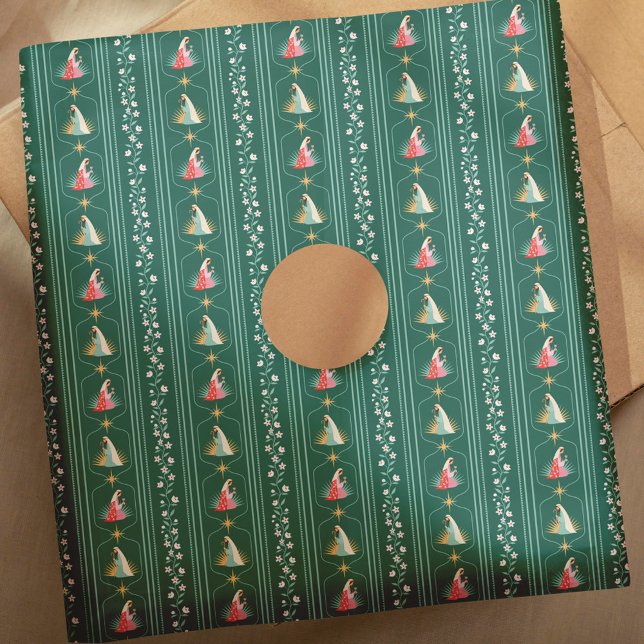 Christmas Religious Bethlehem Marry Joseph Floral Tissue Paper (Christmas Religious Bethlehem Marry Joseph Floral Tissue Paper)