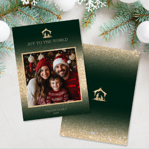Christmas Religious Nativity Scene Family Photo Holiday Card