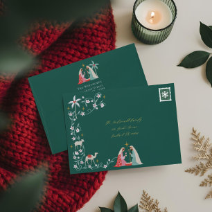 Christmas Religious Nativity Star Of Bethlehem  Envelope