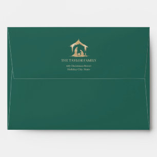 Christmas Religious Nativity Star Of Bethlehem Envelope