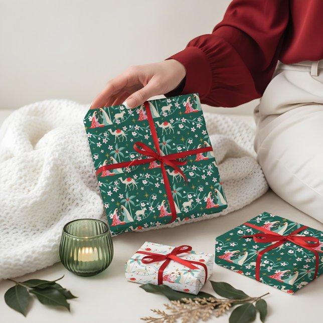 Christmas Religious Nativity Star Of Bethlehem Wrapping Paper Sheet (Christmas Religious Nativity Star Of Bethlehem Wrapping Paper Sheets)