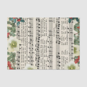 Christmas Religious Sheet Music Tissue Paper