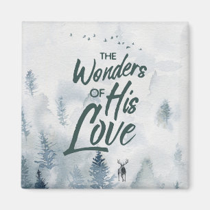 Christmas Religious Wonders of His Love Blessings Magnet