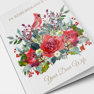 Christmas Remembrance Card   Dear Wife