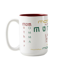 Christmas Repeating Name Personalised Coffee Mugs