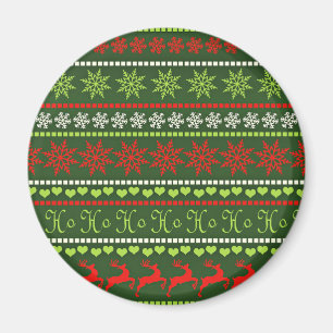 Christmas Repeating Pattern Magnet