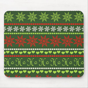 Christmas Repeating Pattern Mouse Mat