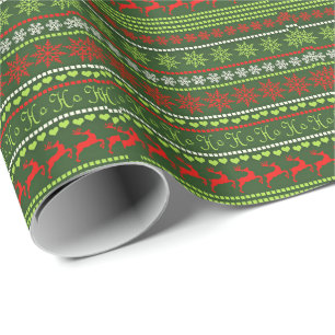 Christmas Repeating Pattern Wrapping Paper