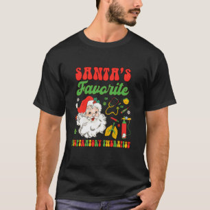 Christmas Respiratory Santa s Favourite Respirator T-Shirt