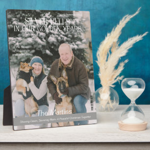 Christmas Retirement Magazine Cover Plaque
