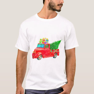 Christmas Retro Car Holiday T-Shirt