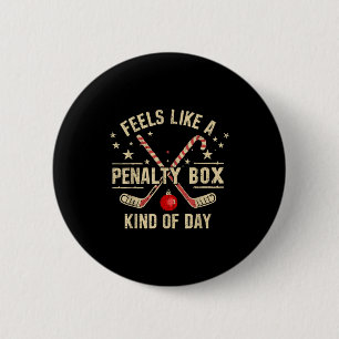 Christmas Retro Feels Like A Penalty Box Kind Of D 6 Cm Round Badge