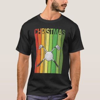 Christmas Retro Golf Cute Group Matching Xmas Holi T-Shirt