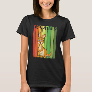 Christmas Retro Kangaroo Cute Group Matching Xmas  T-Shirt