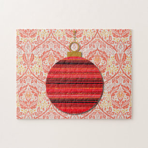 Christmas Retro Ornament Art Puzzle