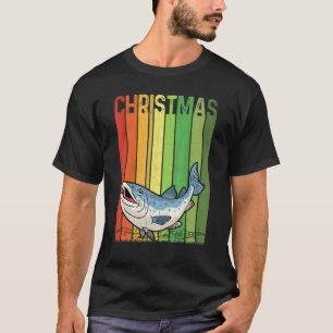 Christmas Retro Salmon Cute Group Matching Xmas Ho T-Shirt