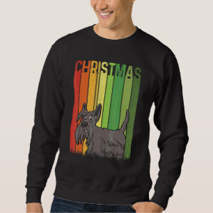 Christmas Retro Scottish Terrier Dog Group Matchin Sweatshirt