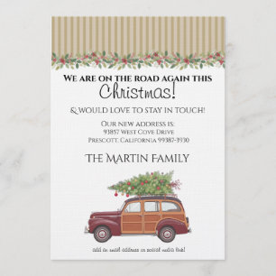 Christmas Retro Station Wagon Invitation