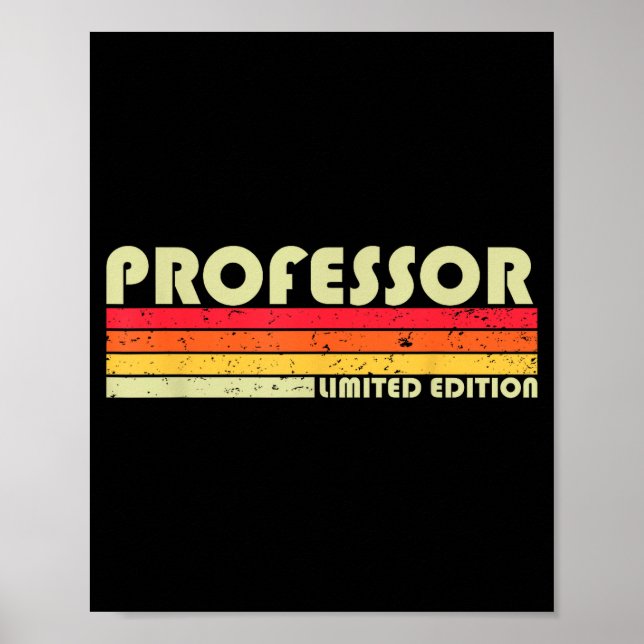 Christmas Retro Vintage Graduation Professor Funny Poster (Front)