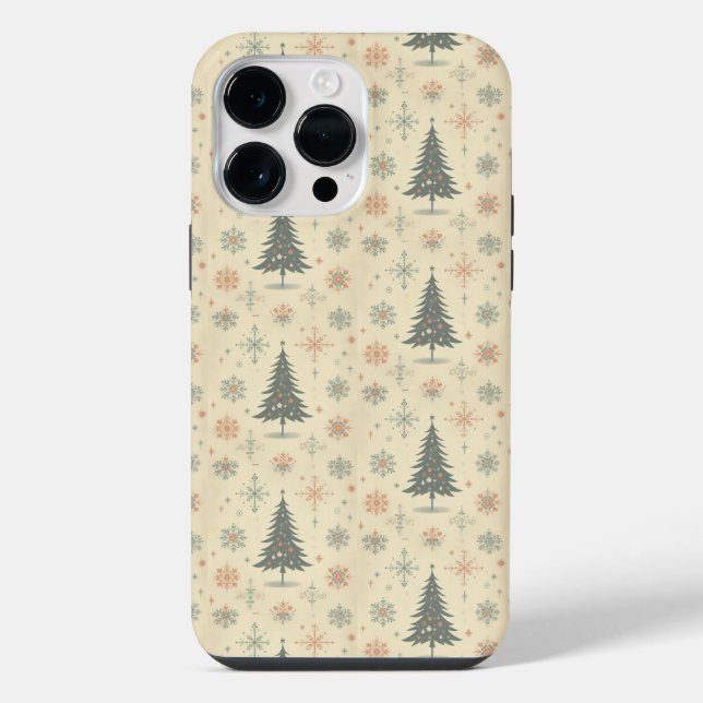 Christmas Retro/Vintage iPhone Case (Back)