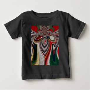 Christmas Retro Vintage Texture Abstract Art Print Baby T-Shirt