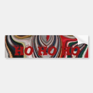 Christmas Retro Vintage Texture Abstract Art Print Bumper Sticker