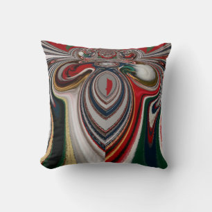 Christmas Retro Vintage Texture Abstract Art Print Cushion