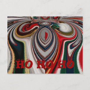 Christmas Retro Vintage Texture Abstract Art Print Postcard
