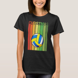 Christmas Retro Volleyball Player Cute Group Match T-Shirt