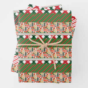 Christmas Retro Wrapping Paper